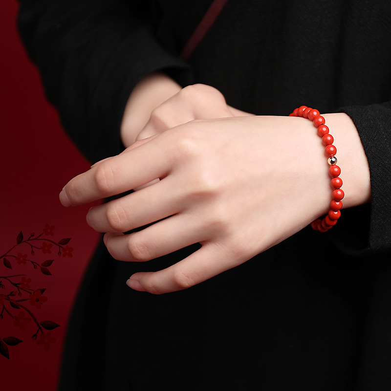 DIY cinnabar women's bracelet Application Scenario