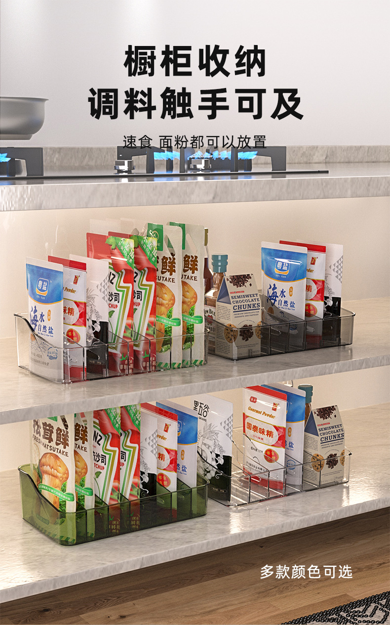 分格调料收纳盒，可拆卸调料收纳架（940-2058）详情8