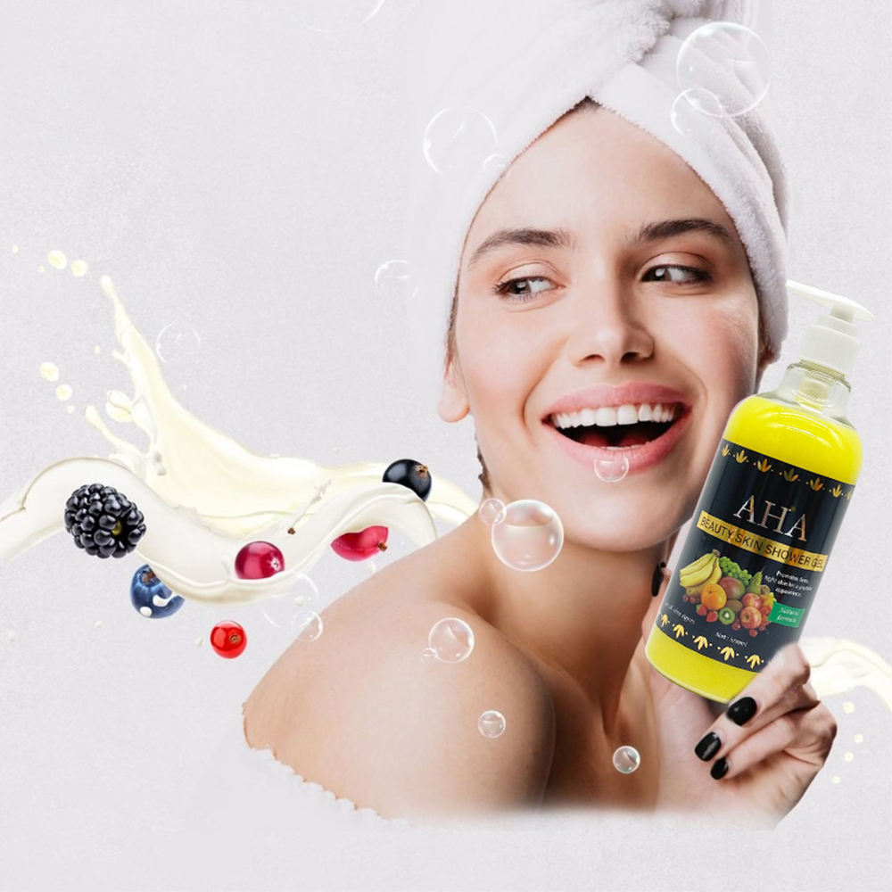 AHA Beauty Skin Shower Gel Organic Vitamin C Pigmentation Co