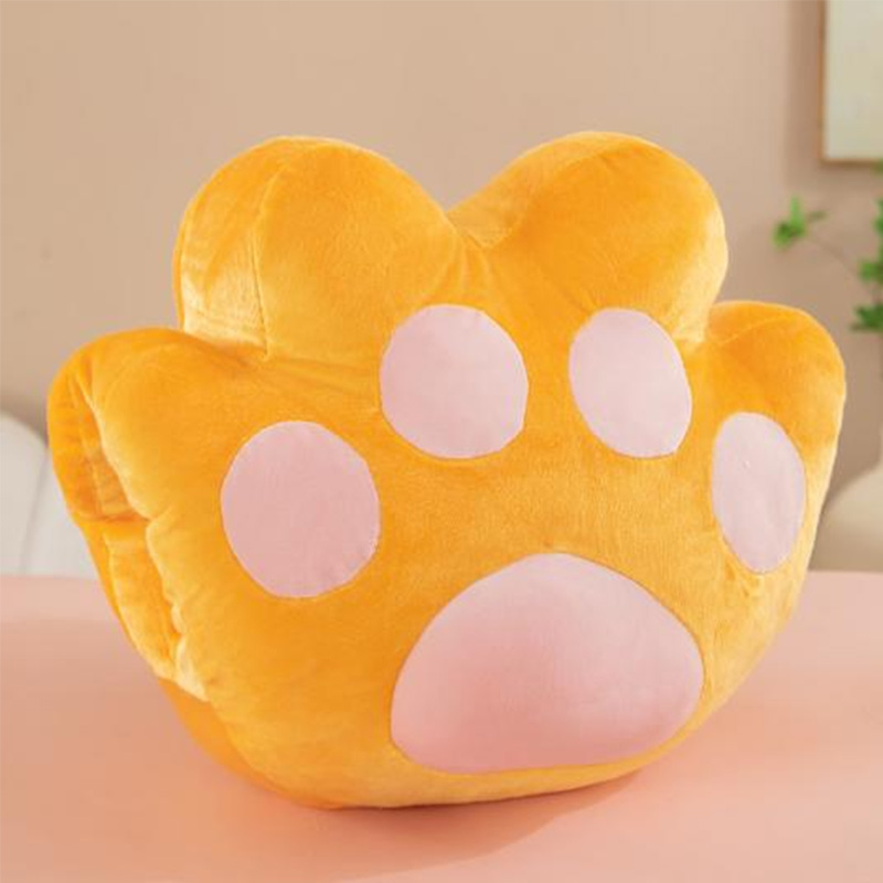 猫爪暖手宝儿童卡通动漫周边乳胶颈枕可爱卡通方形旅行汽车高铁飞机旅行旅游枕头午睡记忆棉素色护颈枕回弹绒立方记忆棉U枕U型枕详情6