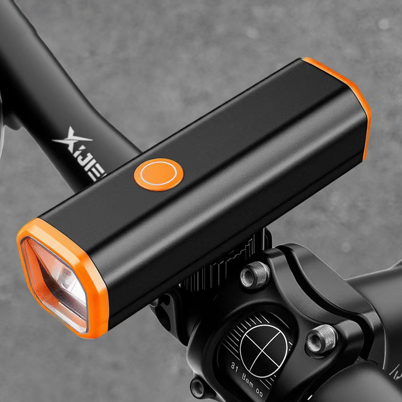 Bicycle aluminum alloy headlights, high-brightness vehicle lights, road and mountain bike flashlights, cycling headlights, night warning equipment Item Picture