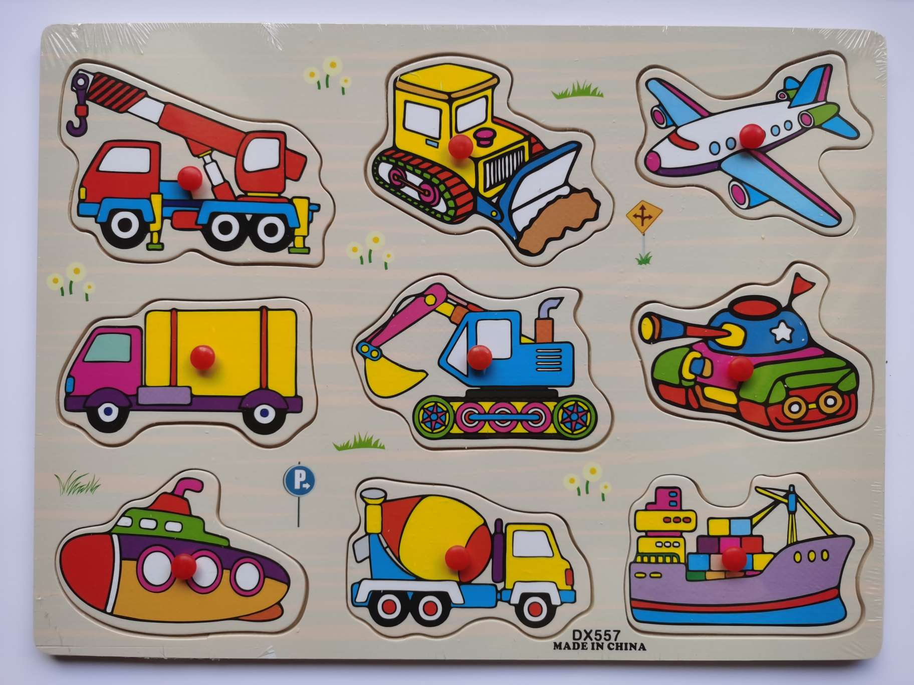 Wooden hand-grabbed board educational toys, children's jigsaw puzzle board, cartoon three-dimensional jigsaw puzzle assembly, fun educational games, suitable for children's learning toys detail image 10