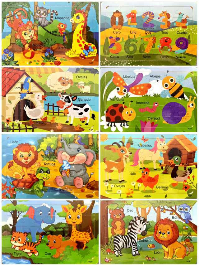 Educational and educational toys for children, wooden jigsaw puzzles, cartoon three-dimensional jigsaw puzzles, and assembly toys are suitable for children's intellectual enlightenment jigsaw puzzles Application Scenario