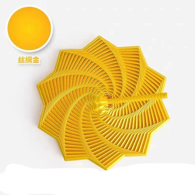 Cross-border bestseller 3d printed radish Tower with handle, hallucination-relieving toy, spiral tower, Irritability Star, stress-relieving wonder, coaster, decorative item, eco-friendly handicraft toy detail image 3