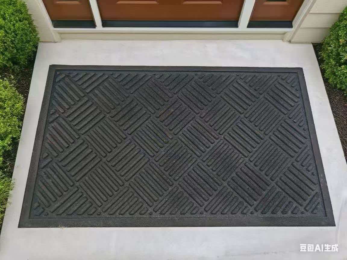 Thickened outdoor anti-slip rubber printed carpet floor mat