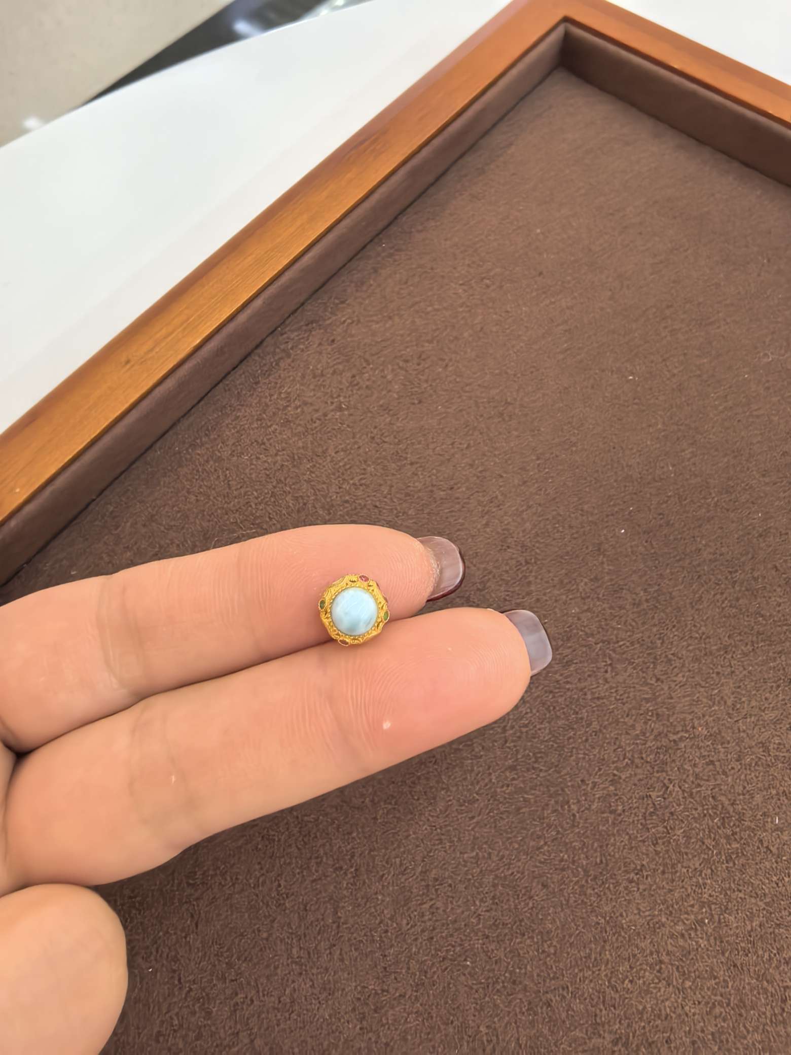 Sea pattern stone accessories