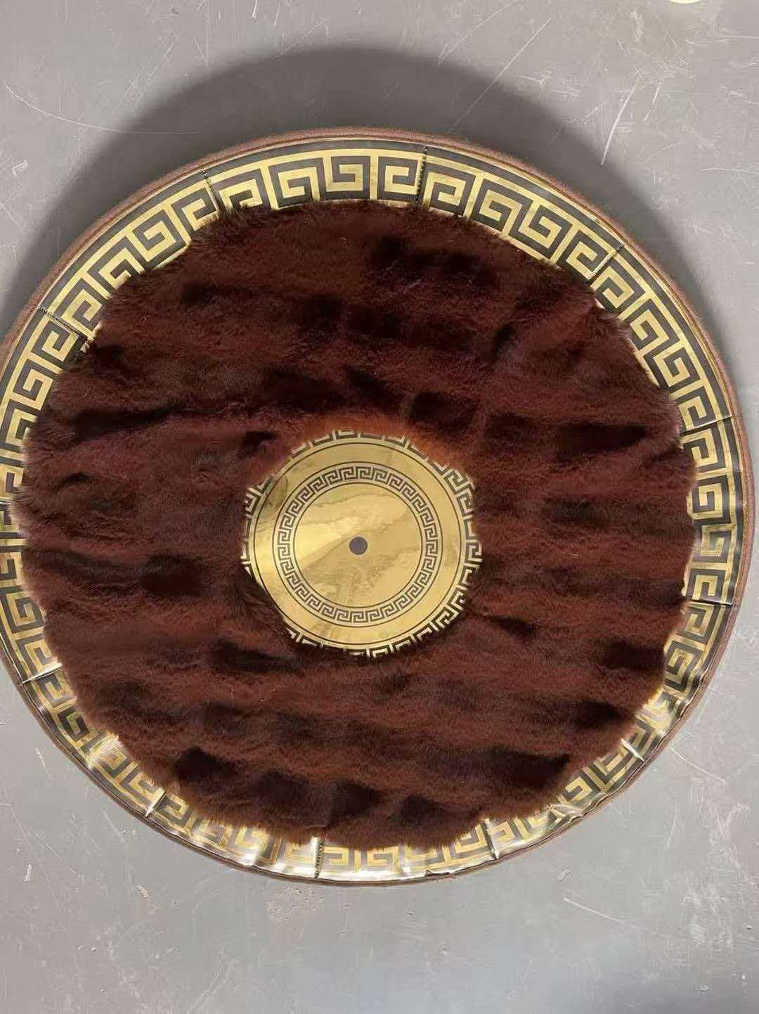 Round anti-slip carpet and rabbit fur large carpet floor mat Specification image