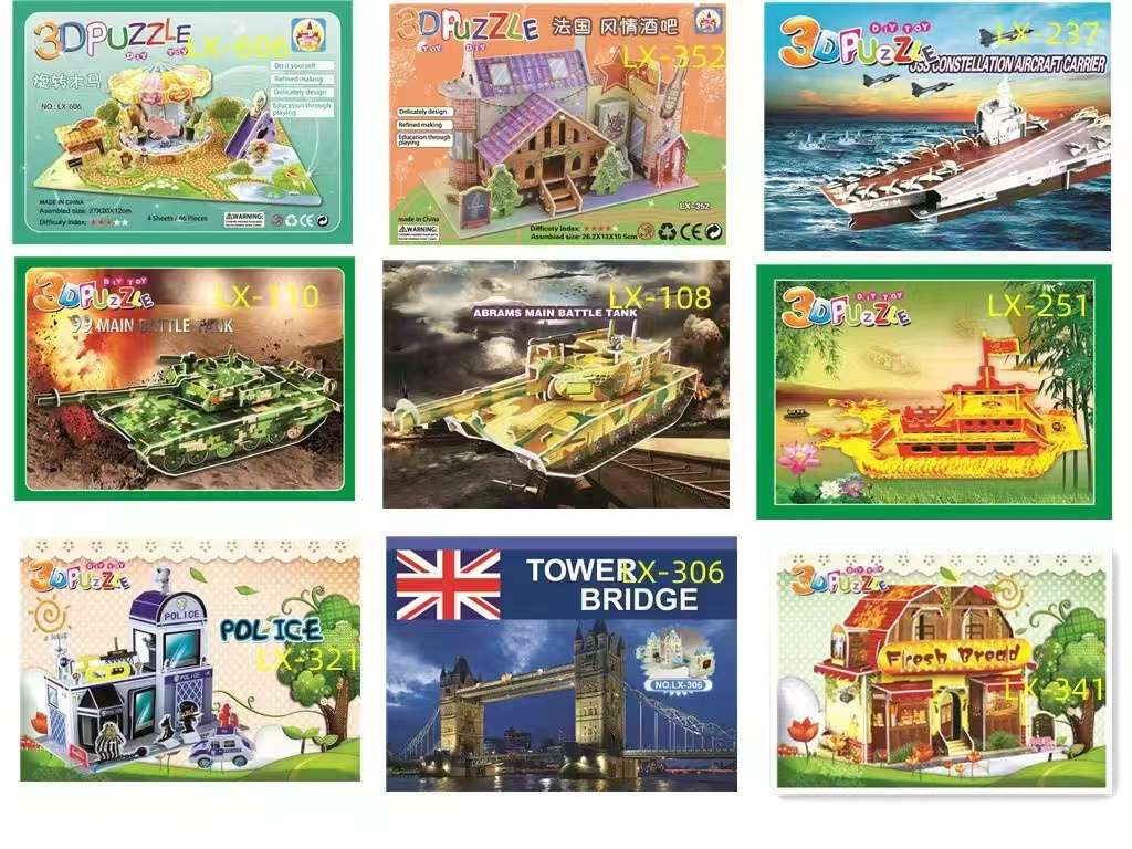 EVA 3D Jigsaw Puzzle educational toy, children's jigsaw puzzle board, cartoon 3D assembly puzzle game, suitable for age, toy gift detail image 9
