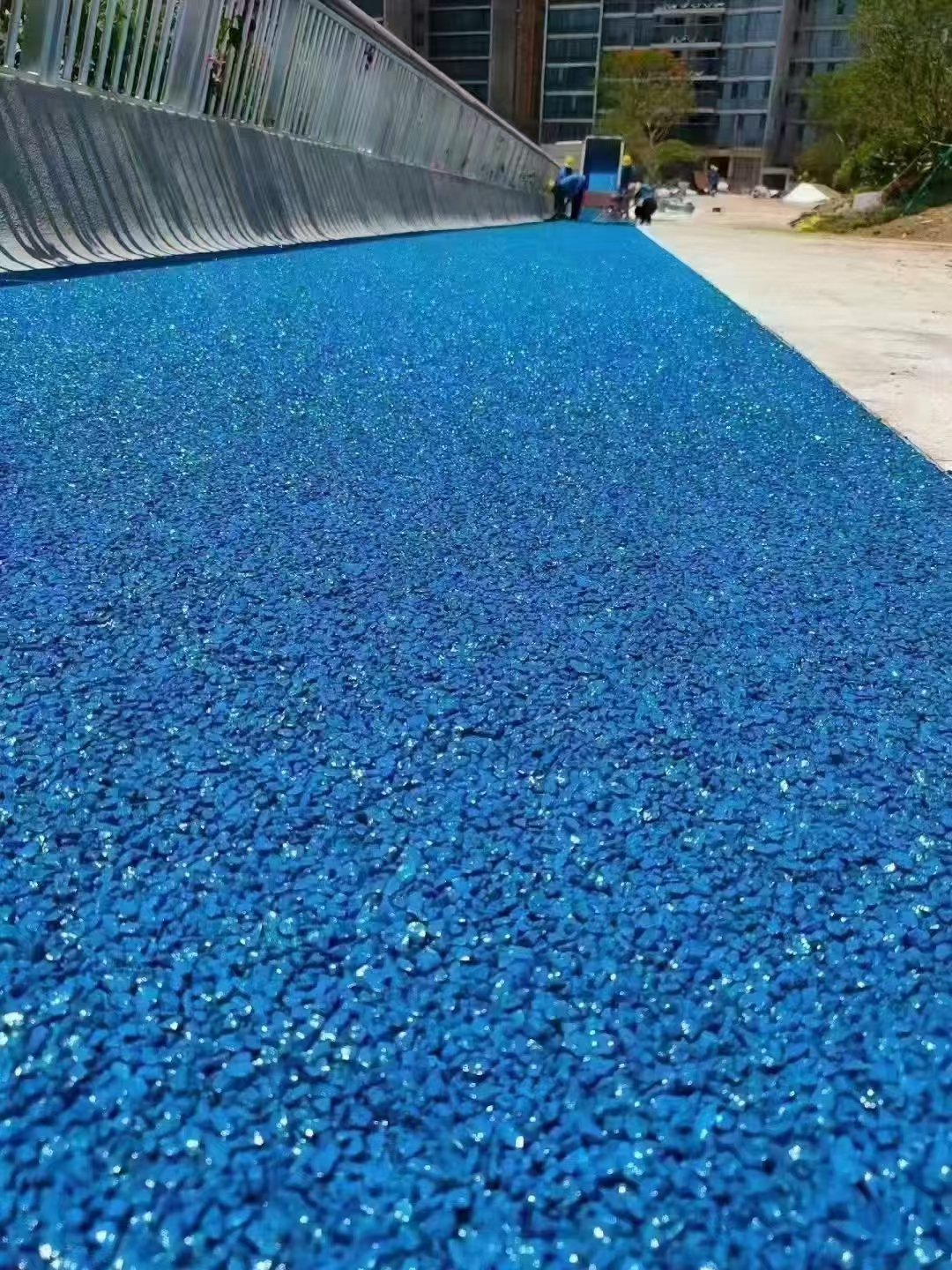 地面彩色地坪地坪漆冷拌沥青彩石地面