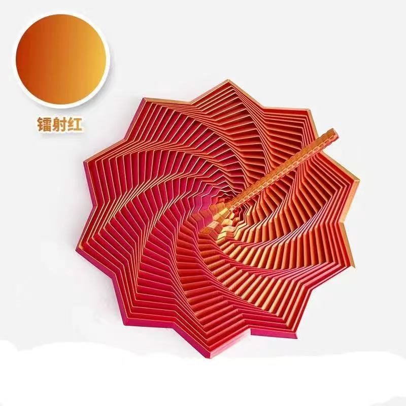 Cross-border bestseller 3d printed radish Tower with handle, hallucination-relieving toy, spiral tower, Irritability Star, stress-relieving wonder, coaster, decorative item, eco-friendly handicraft toy Item Picture