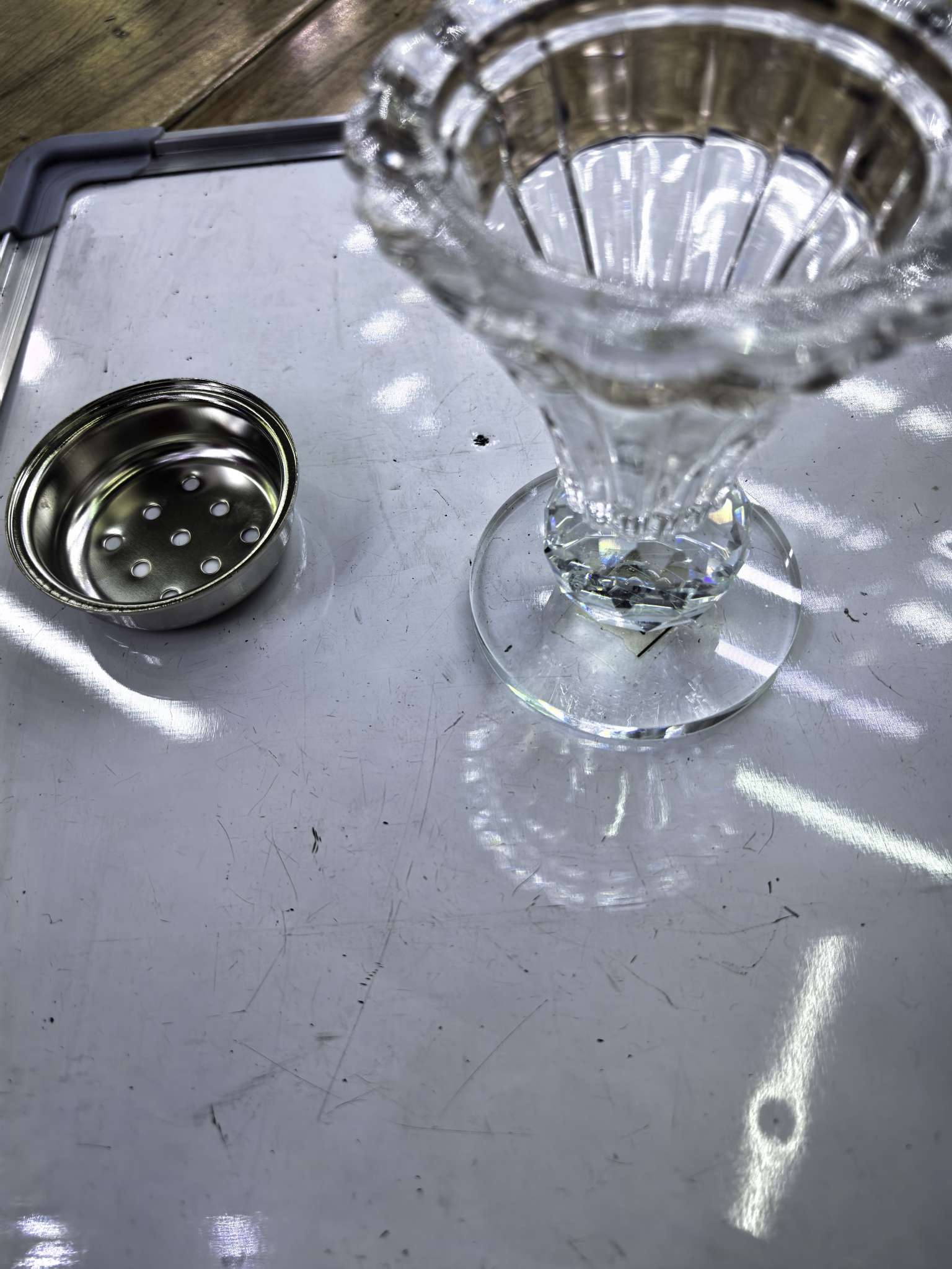 玻璃水晶香薰炉金色银色中东阿拉伯轻奢客厅摆件水晶细节图