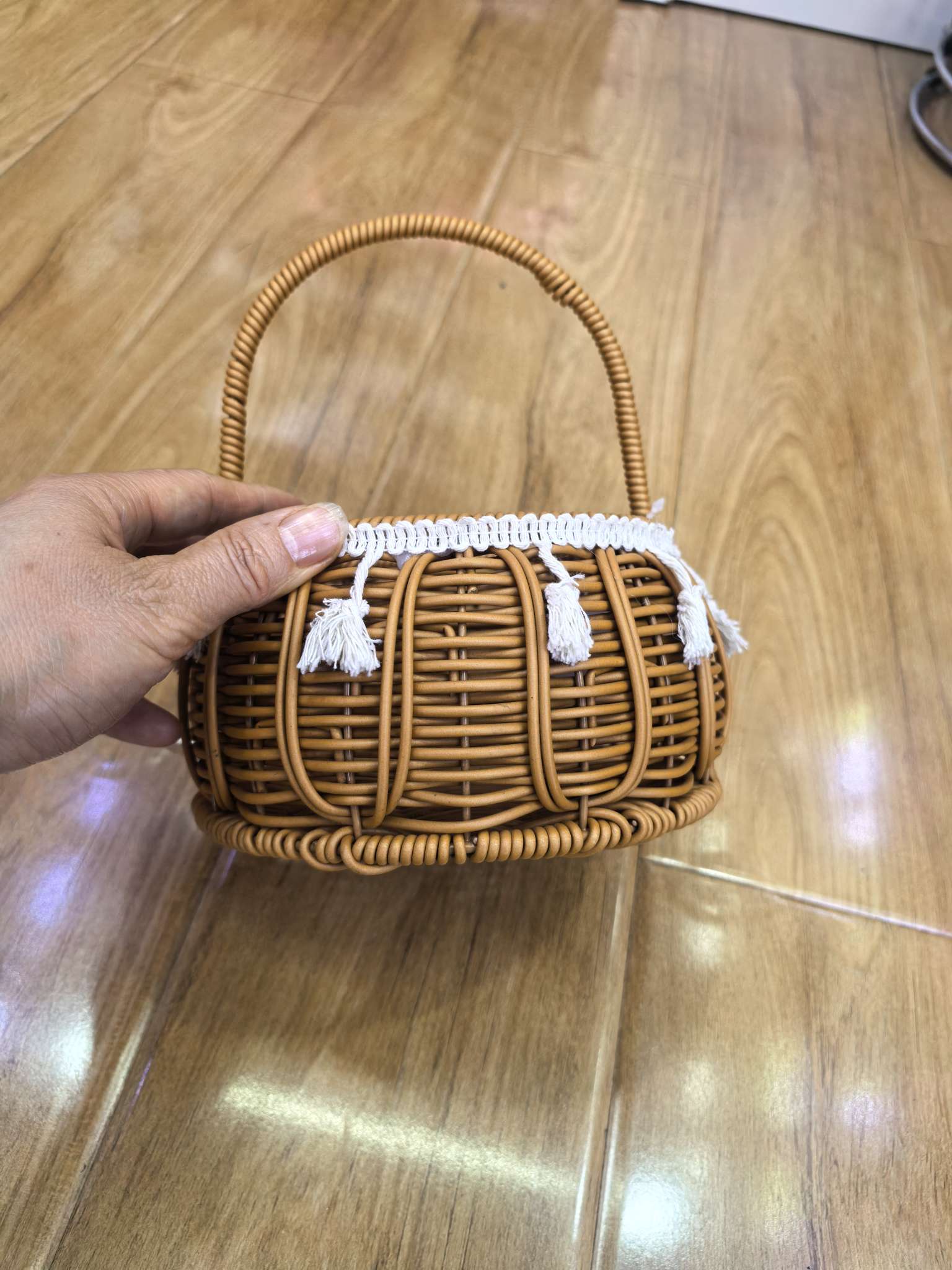 工艺品礼品装饰花桶仿真花配件2025菊花花环编织工艺花篮海胆壳摆件