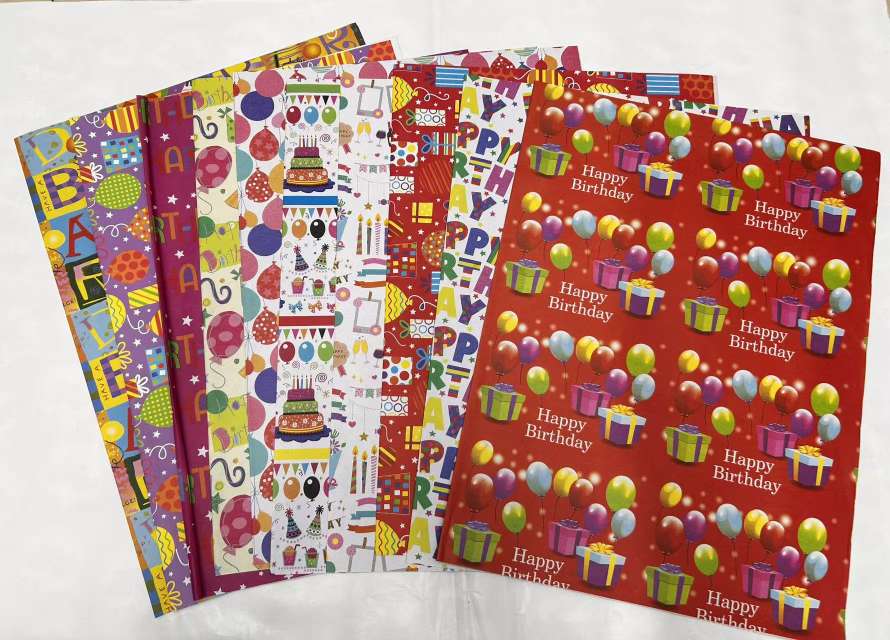 生日包装纸日用礼品包装纸礼品纸包装纸创意包装设计纸花纸礼物纸外包装纸彩纸印刷纸礼物包装纸详情图6