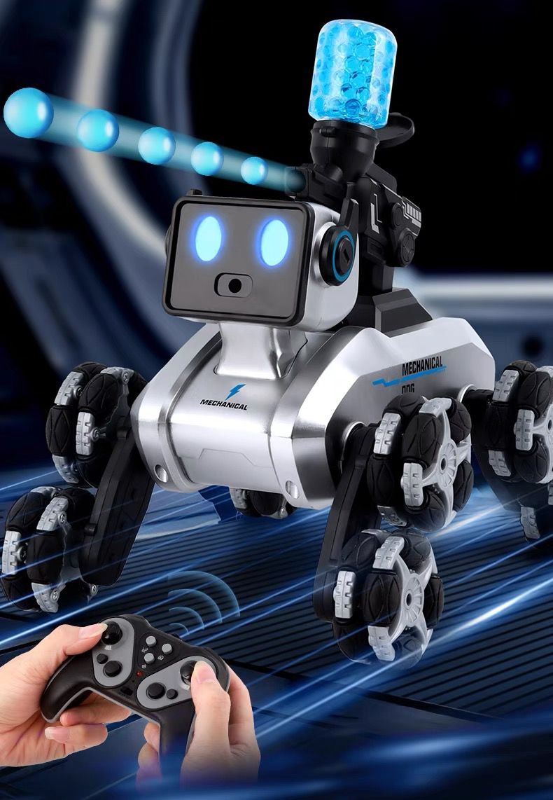 Gegesture sensing remote control robot dog, eight-wheeled children's car, electric off-road stunt climbing, drifting, boys' toy car details Picture