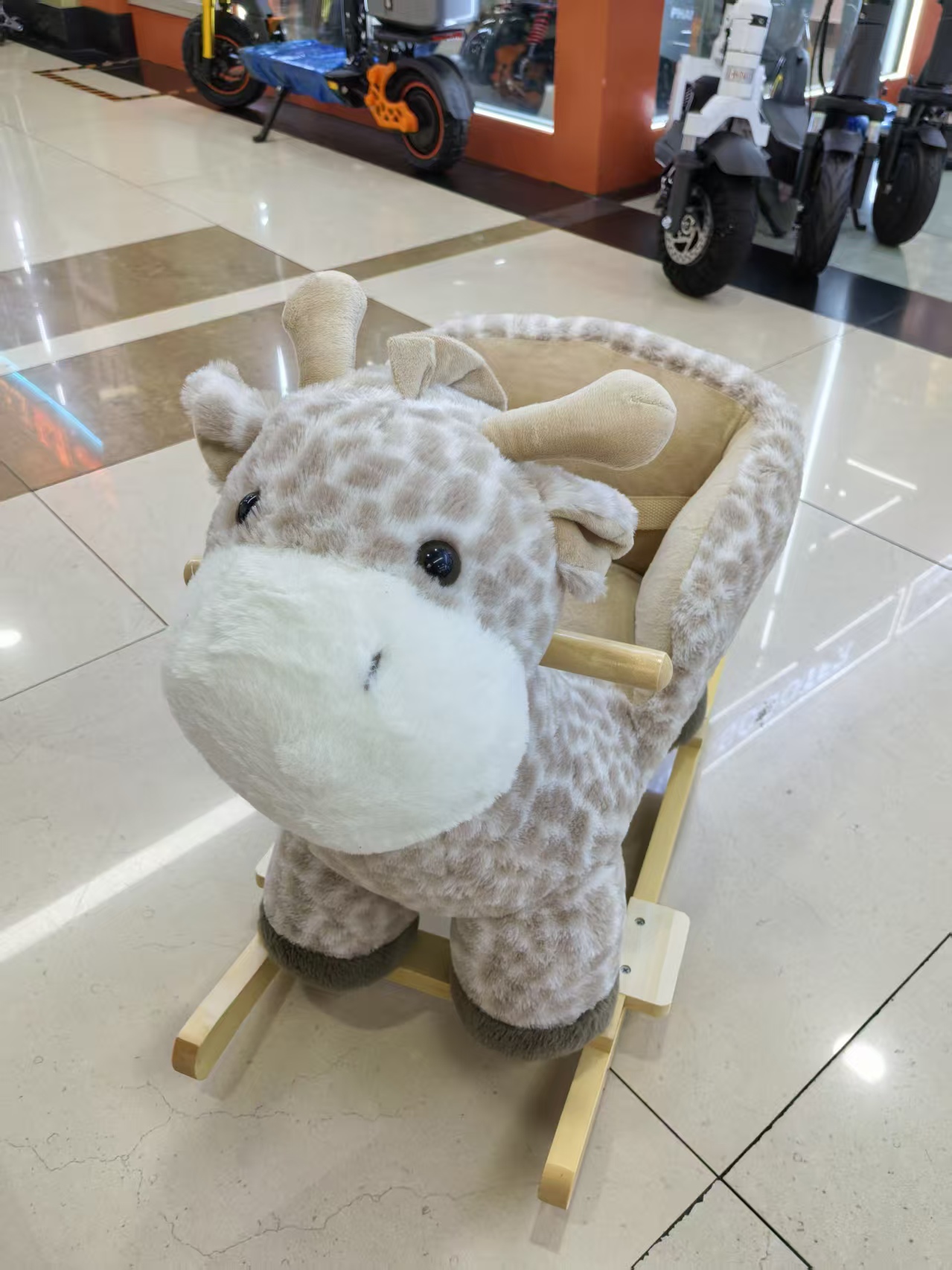 超萌动感高档超柔面料亲肤细腻不掉毛最新款摇摆毛绒摇摇马适合1-5岁宝宝的陪伴玩具生日礼物玩具摇摇车