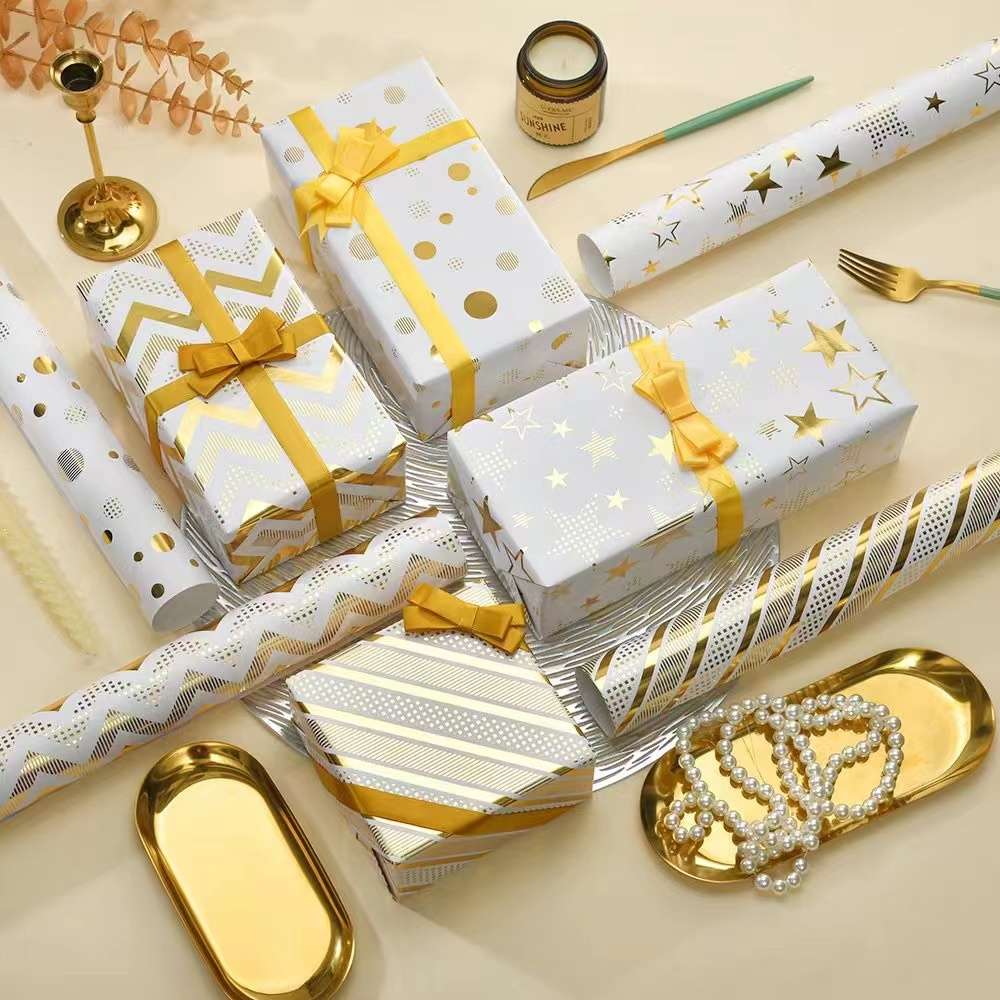 Gift wrapping paper Hotstamp paper 烫金纸 undefined