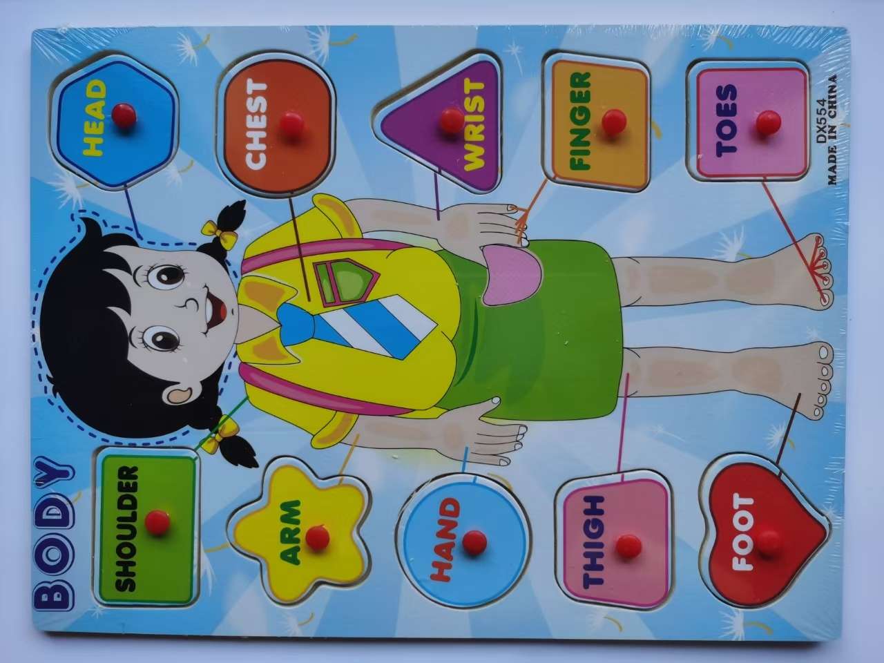 Wooden hand-grabbed board educational toys, children's jigsaw puzzle board, cartoon three-dimensional jigsaw puzzle assembly, fun educational games, suitable for children's learning toys detail image 13