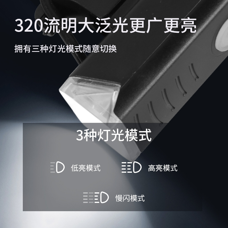 Wholesale bicycle light 2255 headlight warning taillight set led waterproof high-brightness USB charging cycling light in stock details Picture