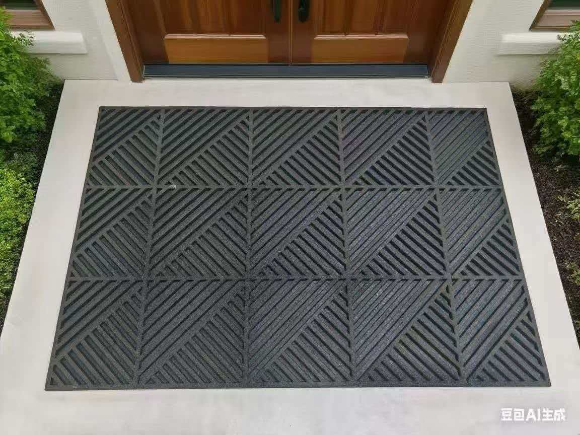 Thickened outdoor anti-slip rubber printed carpet floor mat Application Scenario