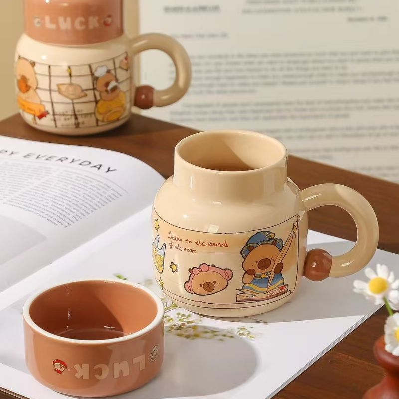 25-year new official authorized mug, cute Tom and Jerry home ceramic cup, birthday goblet, tea cup details Picture