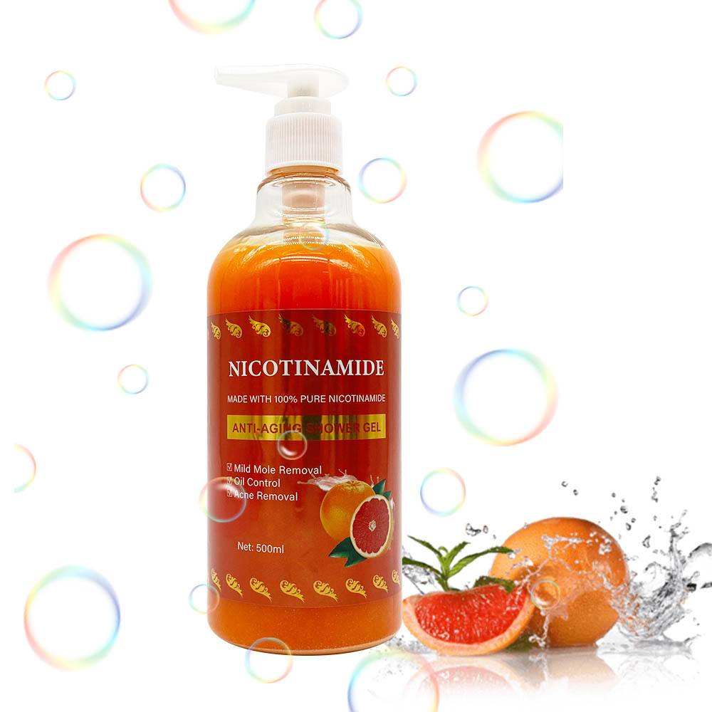 Anti-Aging Orange Shower Gel Exfoliating Body Bath