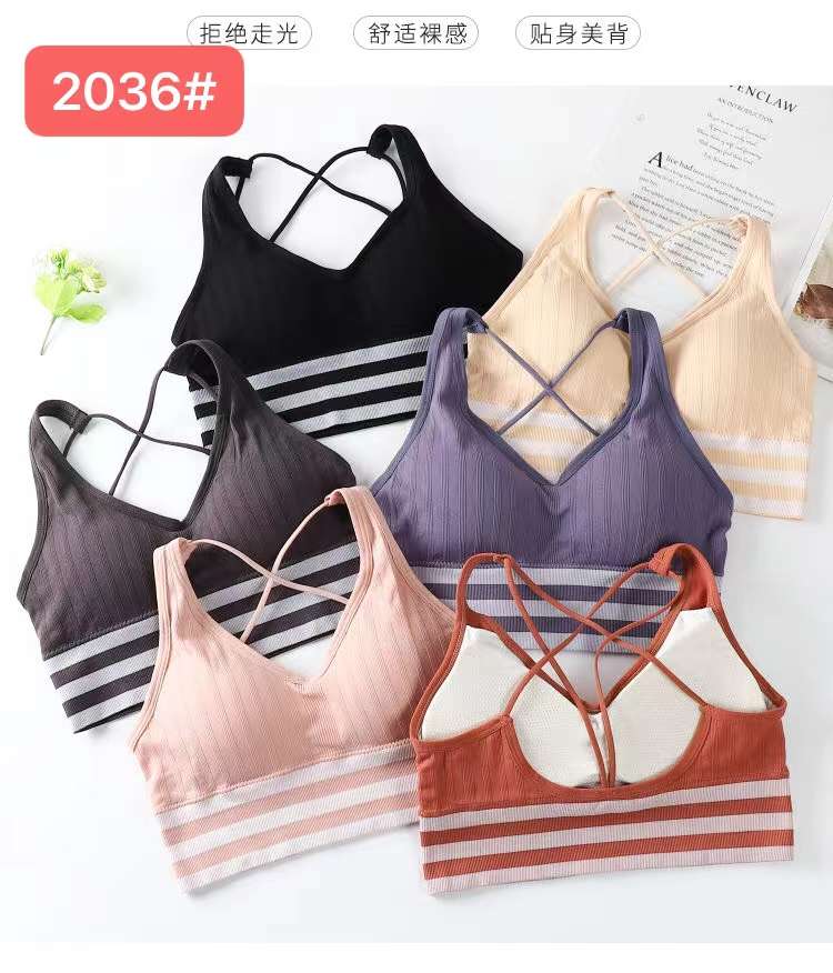 【 Sexy Cross Back Wrap 】 bra details Picture