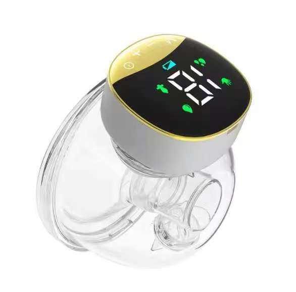 带发光二极管显示器的可穿戴吸奶器电动免提吸奶器