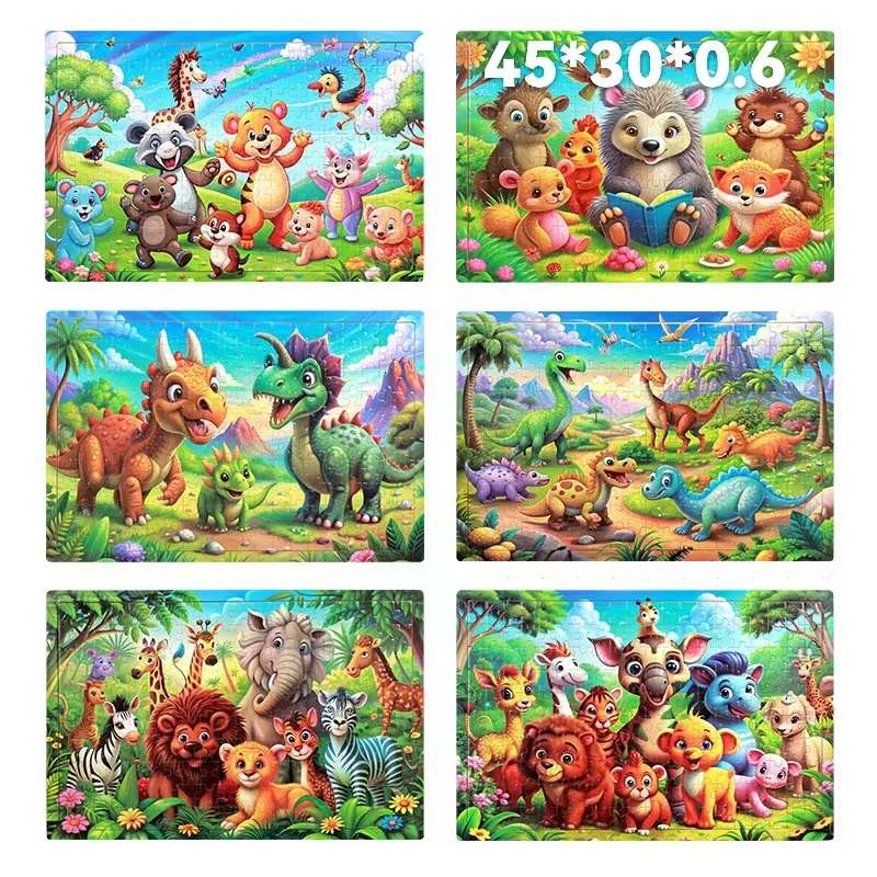 Educational and educational toys for children, wooden jigsaw puzzles, cartoon three-dimensional jigsaw puzzles, and assembly toys are suitable for children's intellectual enlightenment jigsaw puzzles detail image 15