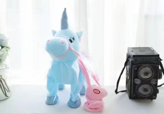 Rope walking, singing, learning to speak, sticking out tongue, puppy, unicorn, pegasus, electric plush toy, electric plush toy, smart toy, educational toy detail image 3