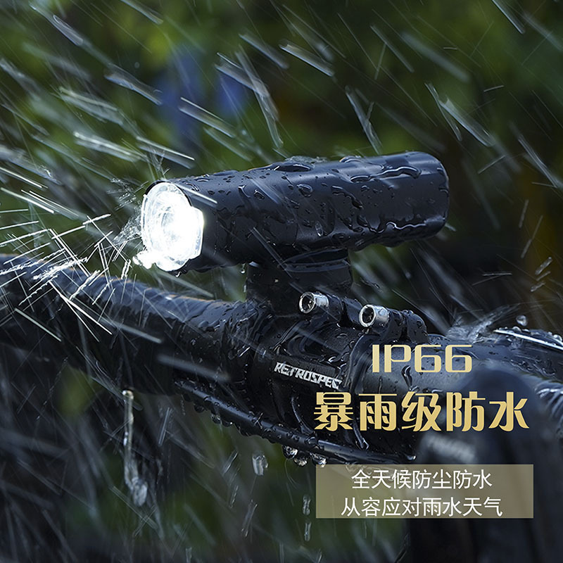 Bicycle light, night riding headlight, charging, strong light, hand light, anti-glare, adjustable gear, USB charging cycling device details Picture