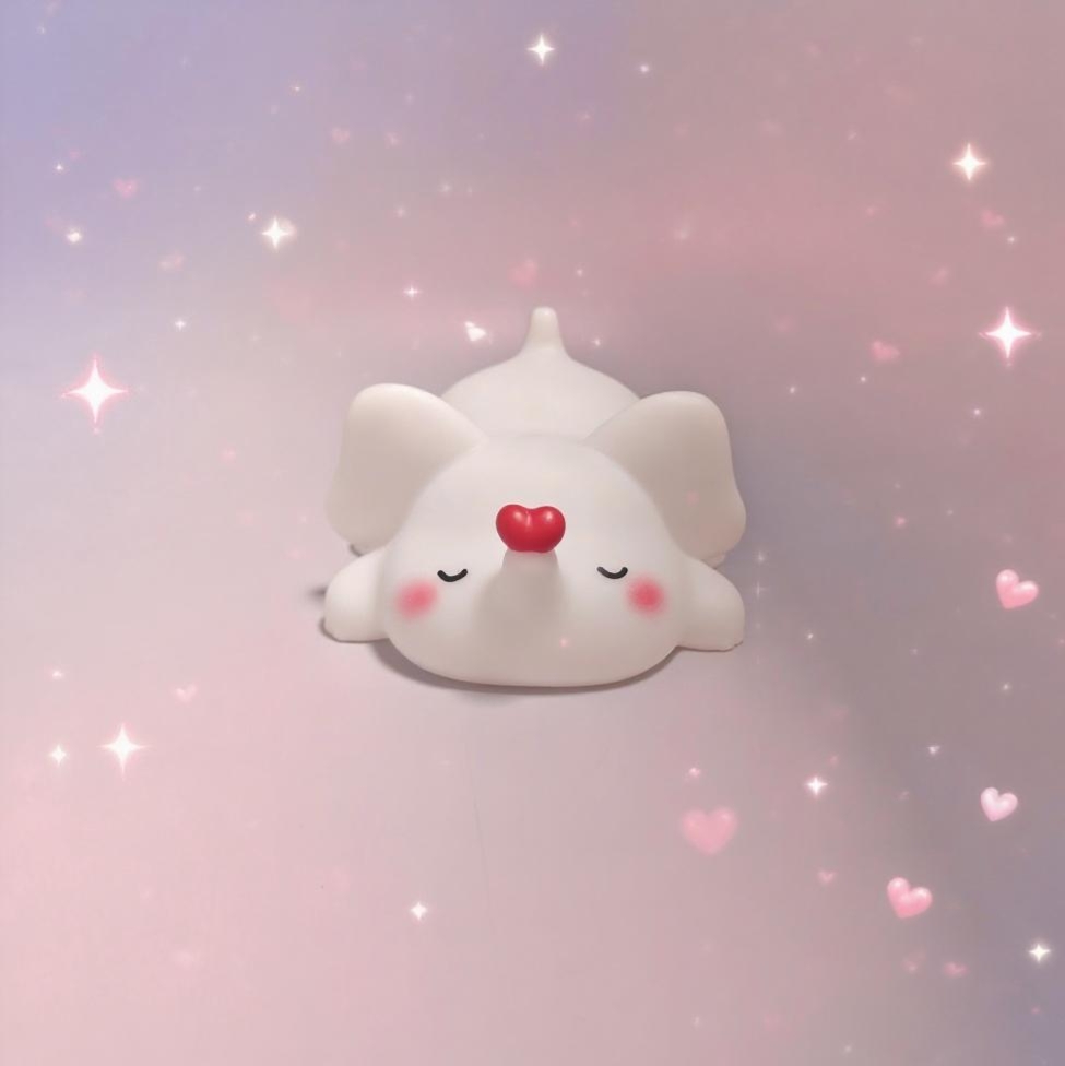 Nordic girl elephant night light Ambient light table lamp lighting Valentine's Day gift creative display piece Warm night companion ambient light can be used as a stand Specification image