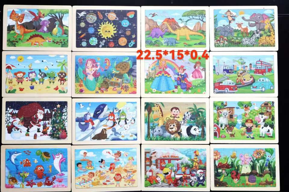 Educational and educational toys for children, wooden jigsaw puzzles, cartoon three-dimensional jigsaw puzzles, and assembly toys are suitable for children's intellectual enlightenment jigsaw puzzles detail image 8