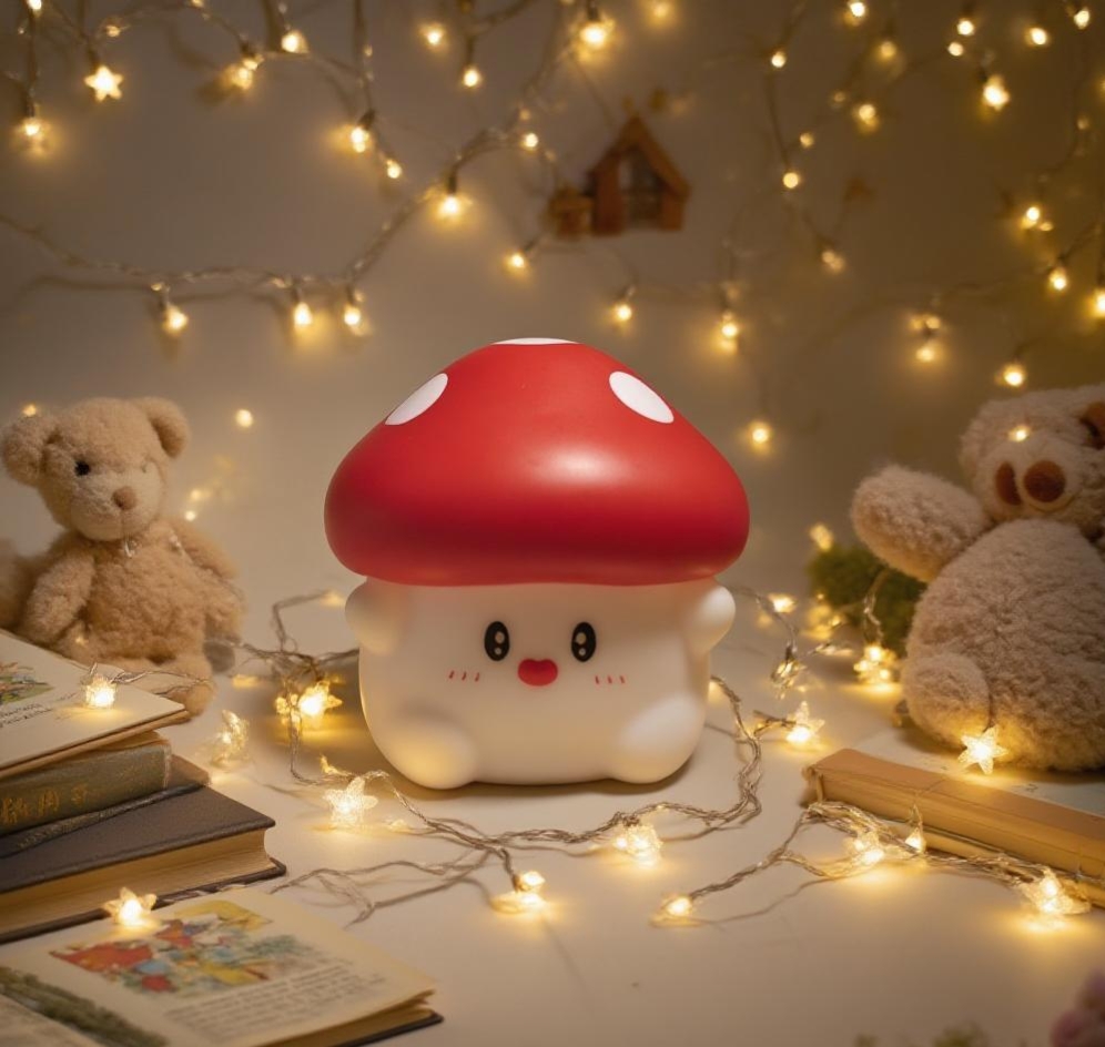 Creative mushroom night light, led decorative light, ambient light, Valentine's Day gift for girlfriend, Children's Day gift for kids, ambient light ornaments