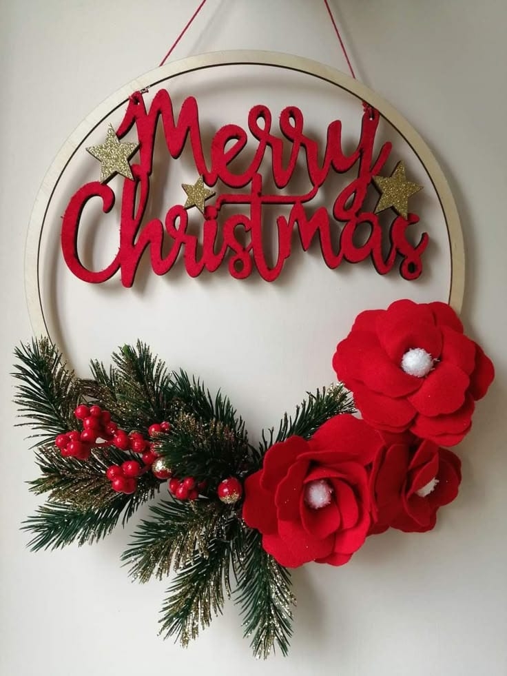 工艺品礼品装饰挂件福字挂饰圣诞五角星挂饰圣诞配件木牌太阳能摆件多款可选