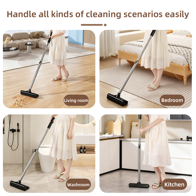 The sweeping and mopping machine is an electrically operated mop with extendable and adjustable wireless quick-drying function Item Picture