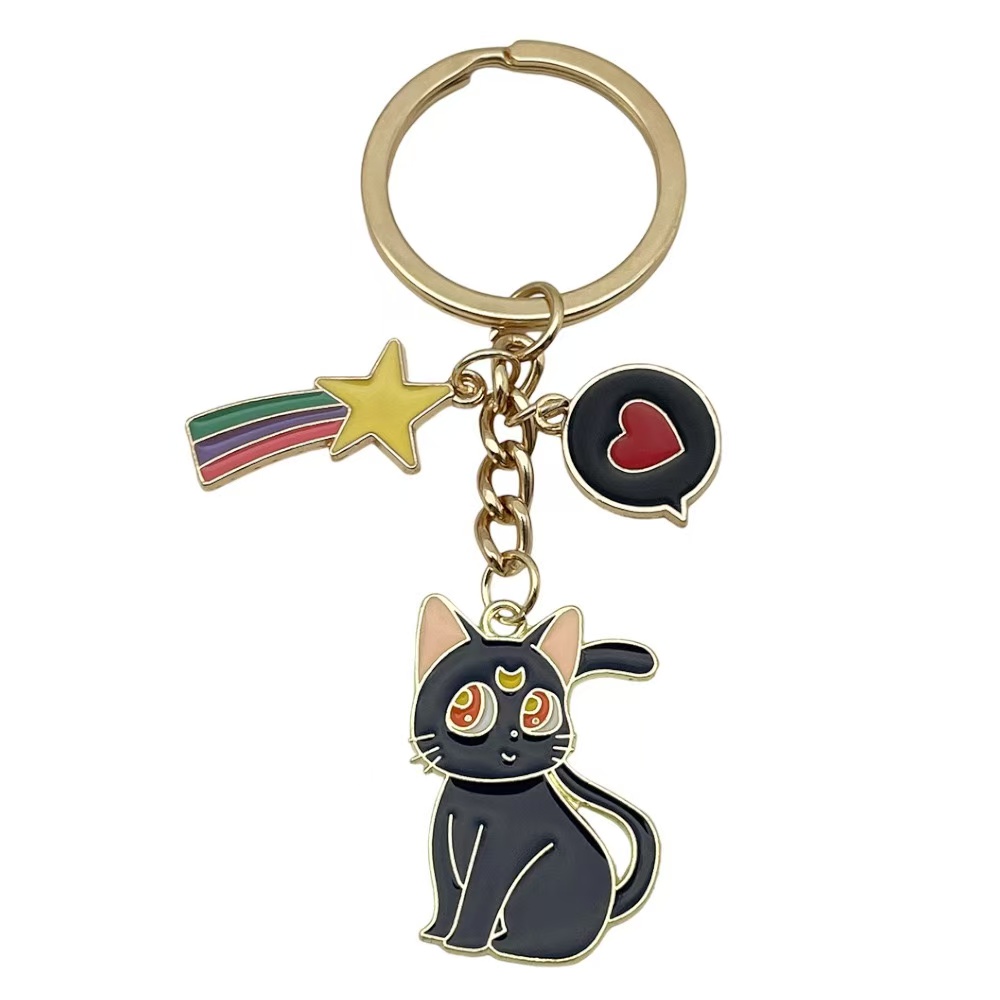 Creative diy accessories for cats and dogs, custom logo diamond keychain pendants, flat keychain jewelry pendants, fashionable, creative and versatile gifts detail image 15