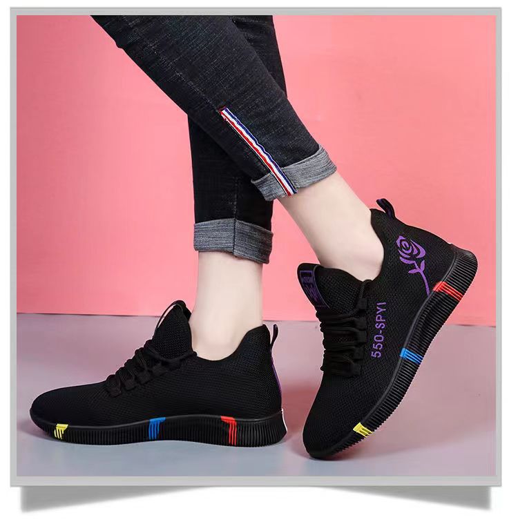 women's cross-border new arrival fashionable all-matching casual shoes women's cloth shoes flat shoes trendy sneakers women's wholesale undefined