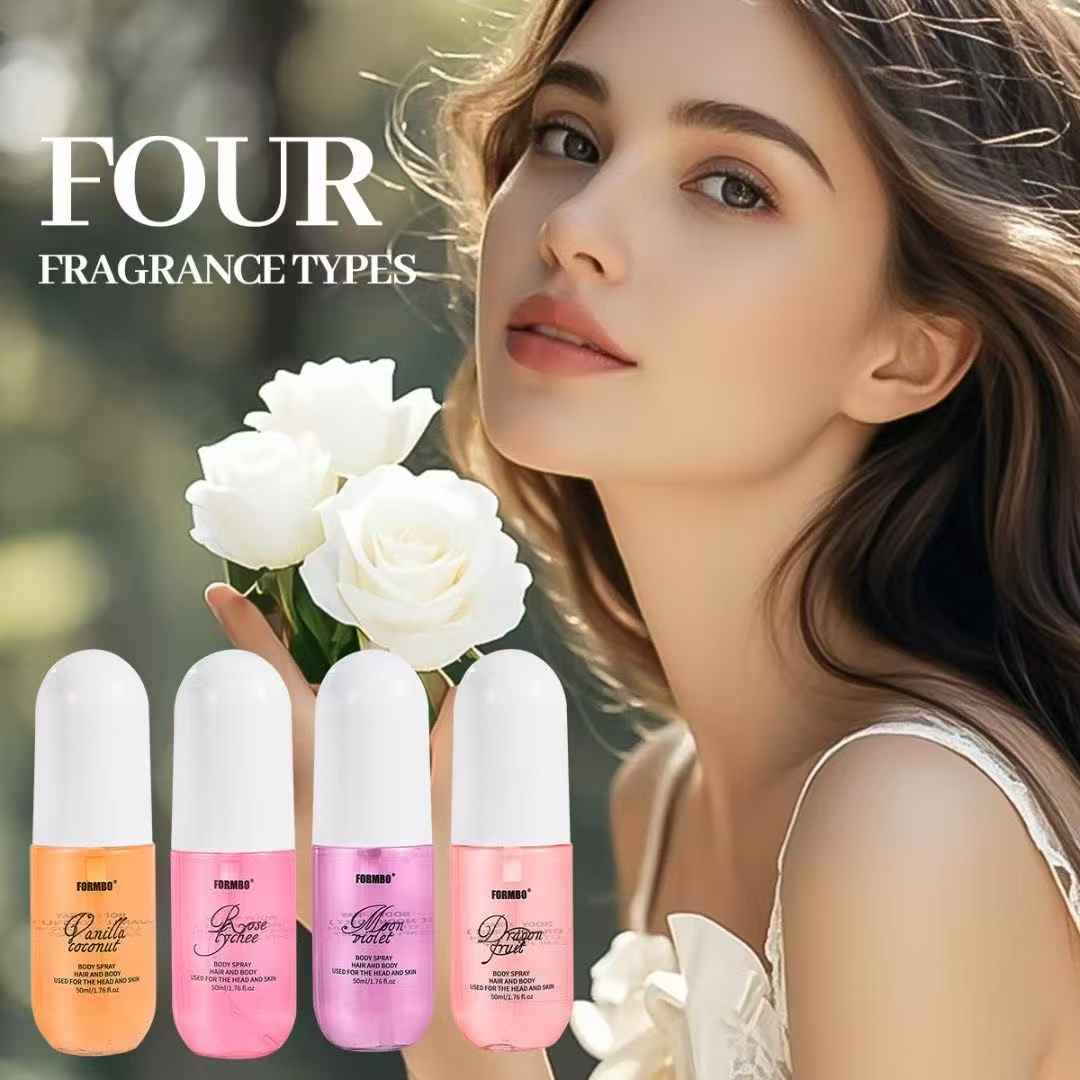 香氛喷雾跨境热卖 4 大香型可选 大师调配长效留香 头发衣物通用香体喷雾
