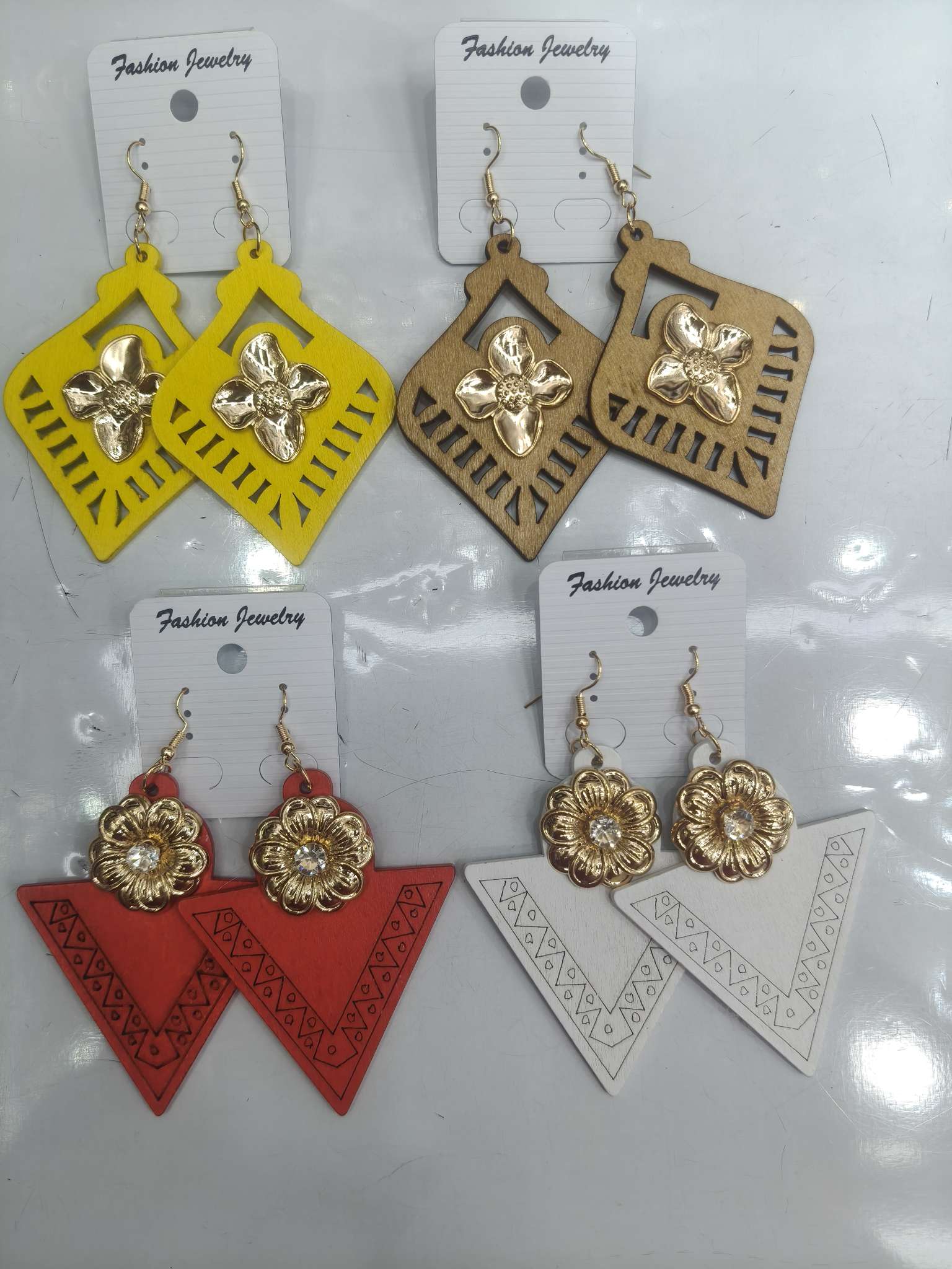 时尚木制耳饰耳环女气质优雅耳坠简约百搭饰品