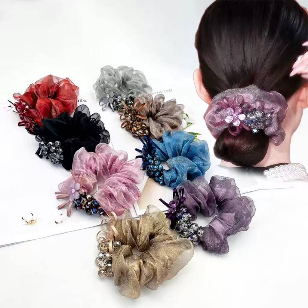 CCB handmade fabric camellia hair accessory accessories, hair clips, jewelry accessories, hair accessories, headwear, decorative items, fabric styling flower pieces detail image 13