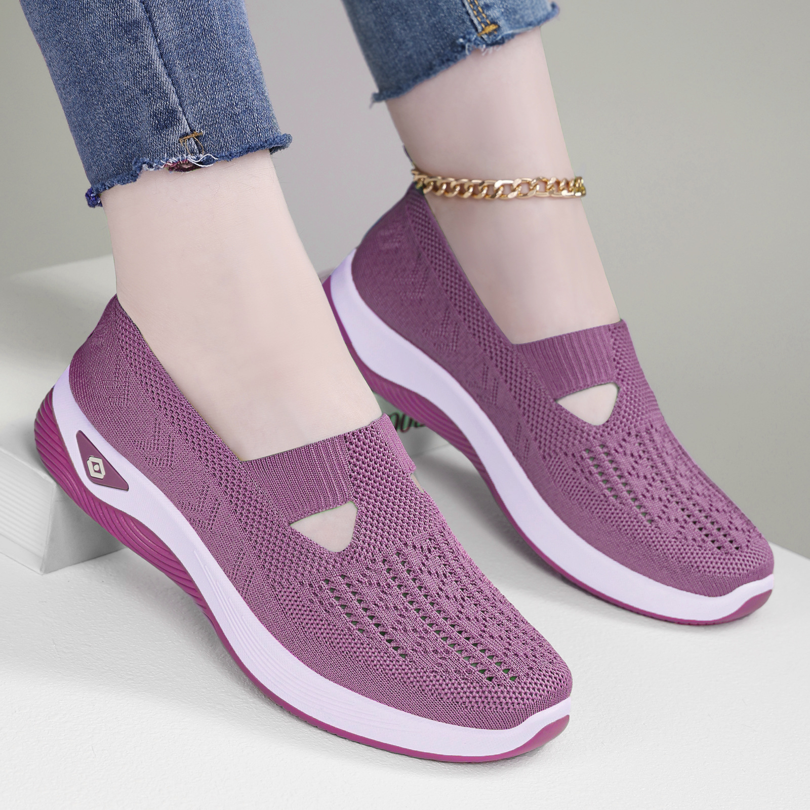 shoes women's shoes new casual shoes women's fashion shoes breathable old beijing cloth shoes cross-border manufacturers send mom shoes undefined
