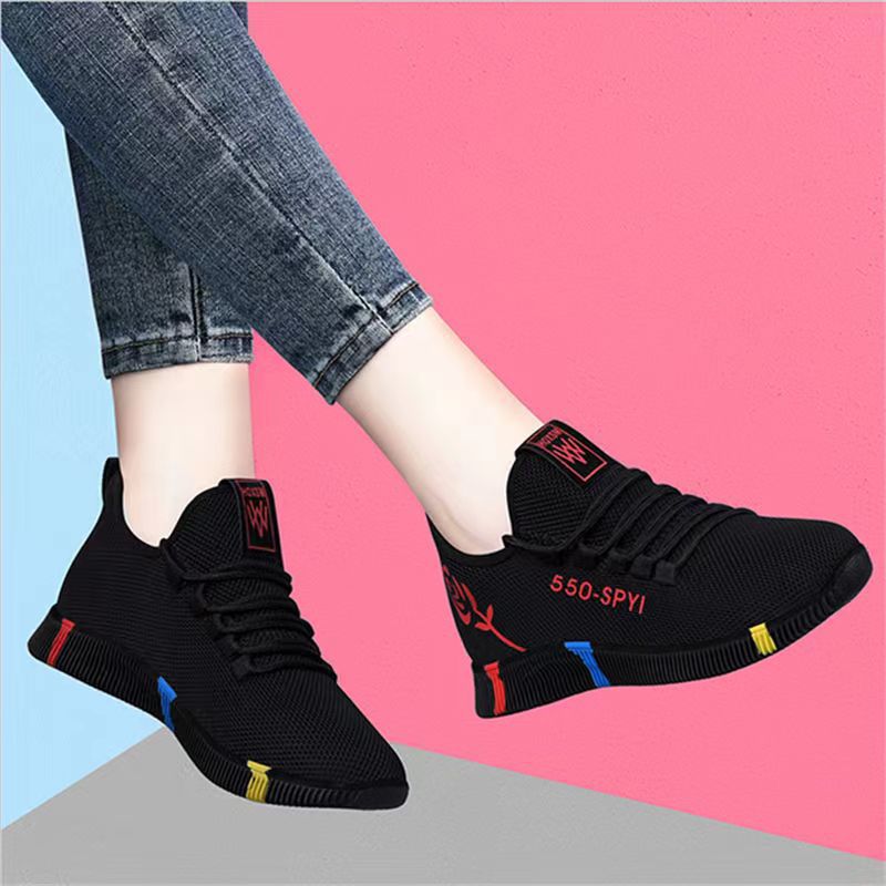 women's cross-border new arrival fashionable all-matching casual shoes women's cloth shoes flat shoes trendy sneakers women's wholesale details Picture