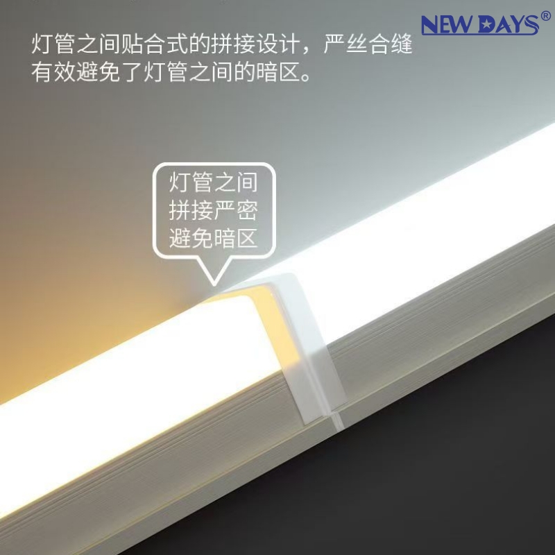 NEWDAYS marca cross border nuevo LEDT5 integrado PVC todo en plástico cuadrado luz del día de alto ahorro de energía luz recargable luz de alta eficiencia de larga duración luz de alta eficiencia Application Scenario