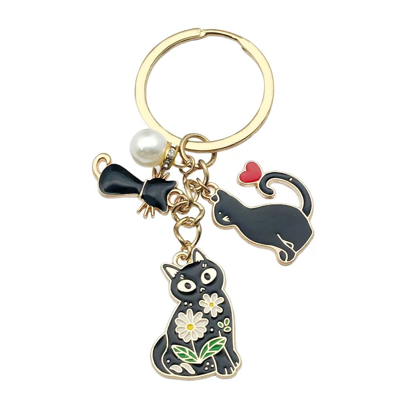 Star Man Clay diamond keychain pendant Flat keychain accessory Pendant Personalized Creative gift Creative cat diy Custom logo cute detail image 13
