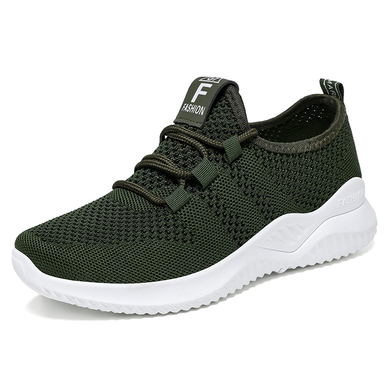 women's shoes cross-border large size temu women's shoes women's casual shoes breathable flying woven pumps all-match solid color sneakers women undefined