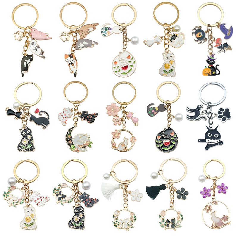 Star Man Clay diamond keychain pendant Flat keychain accessory Pendant Personalized Creative gift Creative cat diy Custom logo cute detail image 2