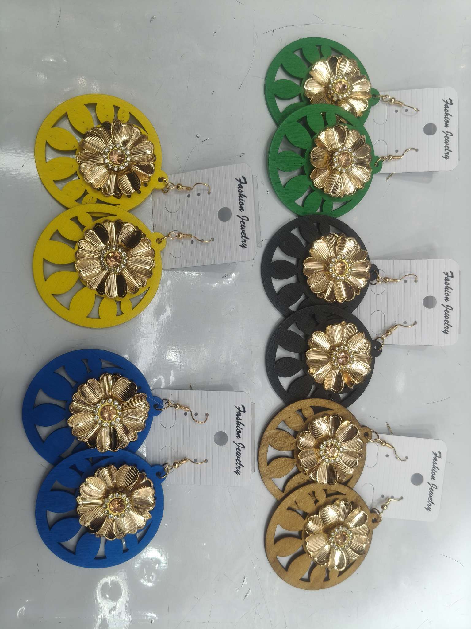 时尚木制耳饰耳环女气质优雅耳坠简约百搭饰品产品图