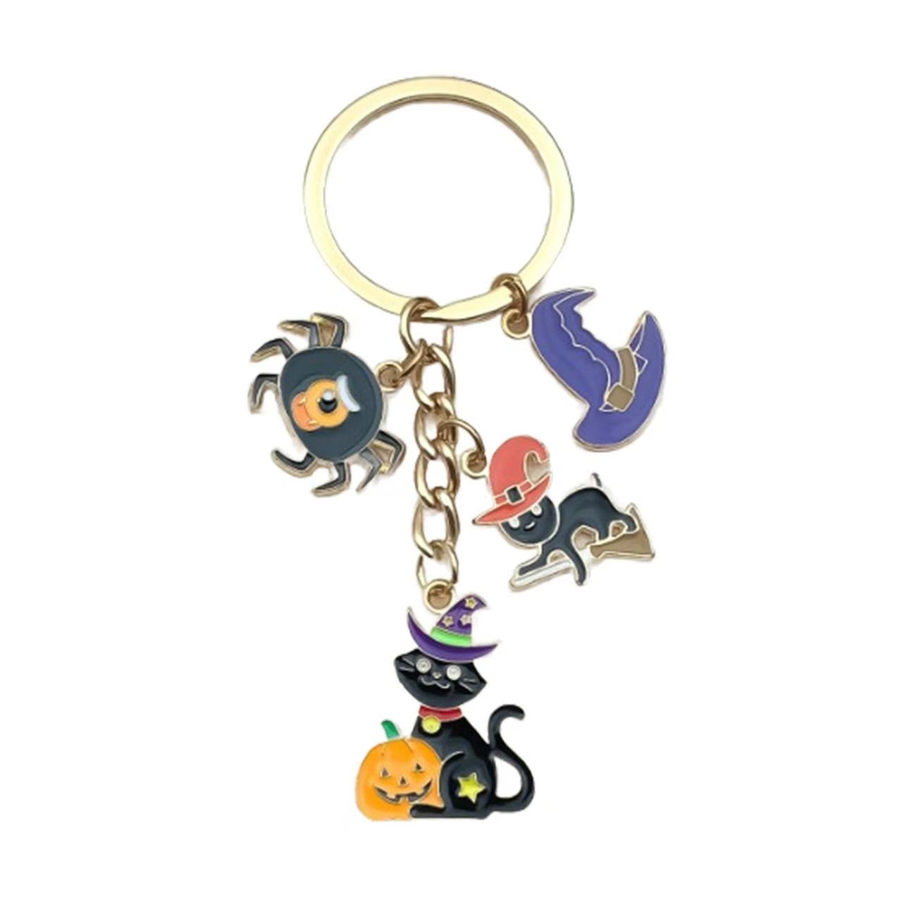 Creative diy accessories for cats and dogs, custom logo diamond keychain pendants, flat keychain jewelry pendants, fashionable, creative and versatile gifts Specification image