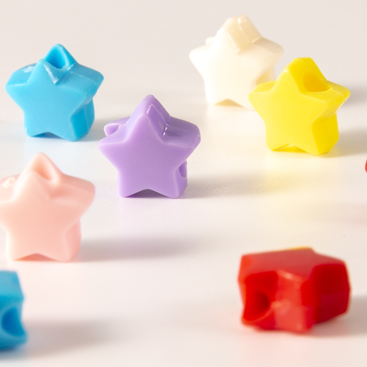 混双色塑料珠子/朋克钉细节图