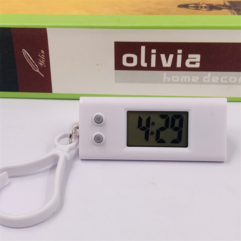 新款三角迷你小时钟简约儿童考试学习数字电子表便携背包挂件详情9